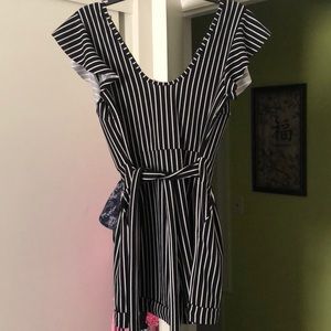 Black and white romper